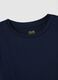 Blue stretchy viscose regular fit t-shirt_5