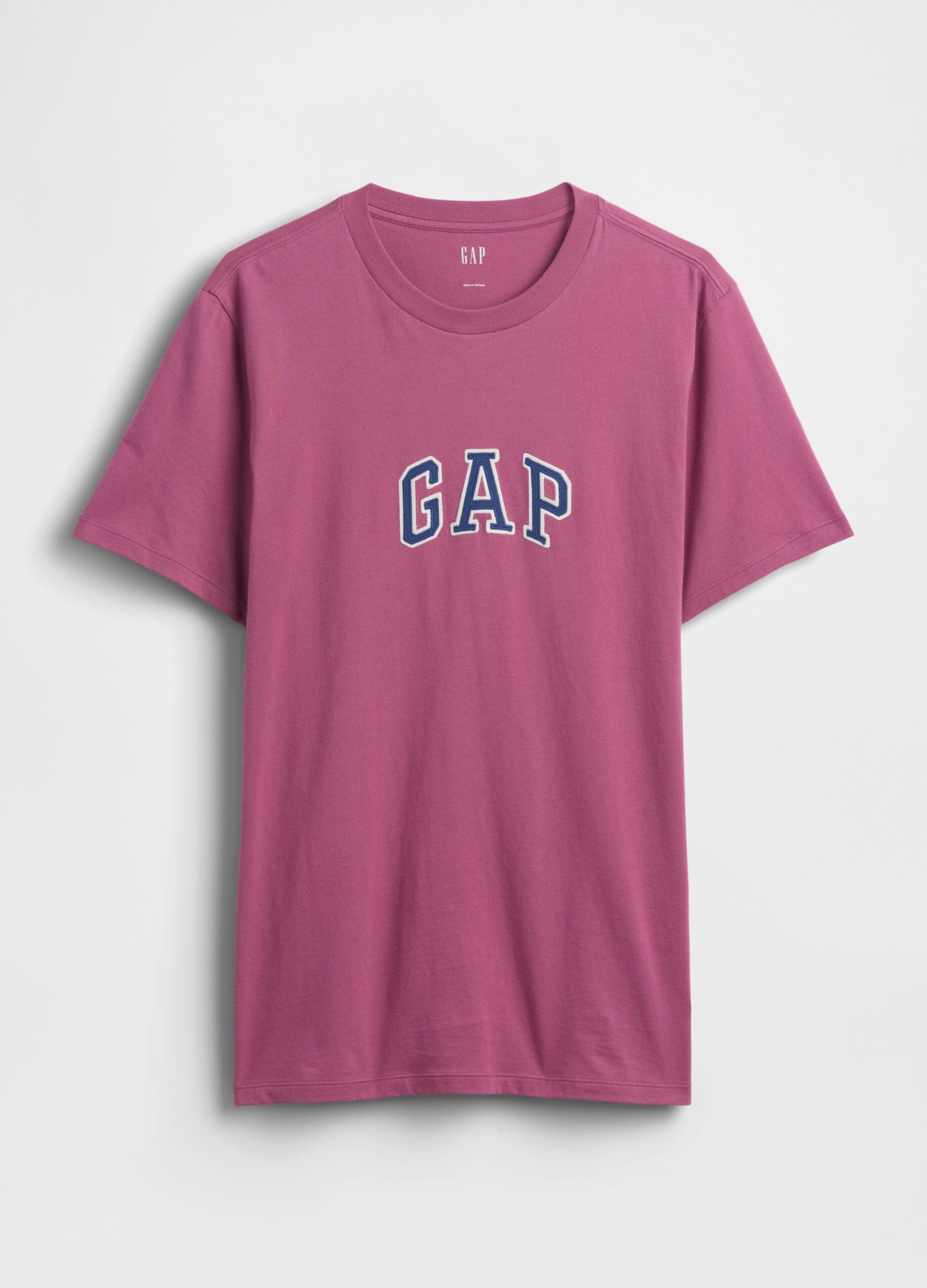 Short-sleeve pure cotton logo T-shirt