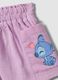 Pink pure cotton set with short-sleeved shirt and shorts_3
