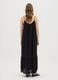 Women's Long Black Viscose Dress Wide Fit_3