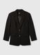 Solid colour single-breasted blazer_4