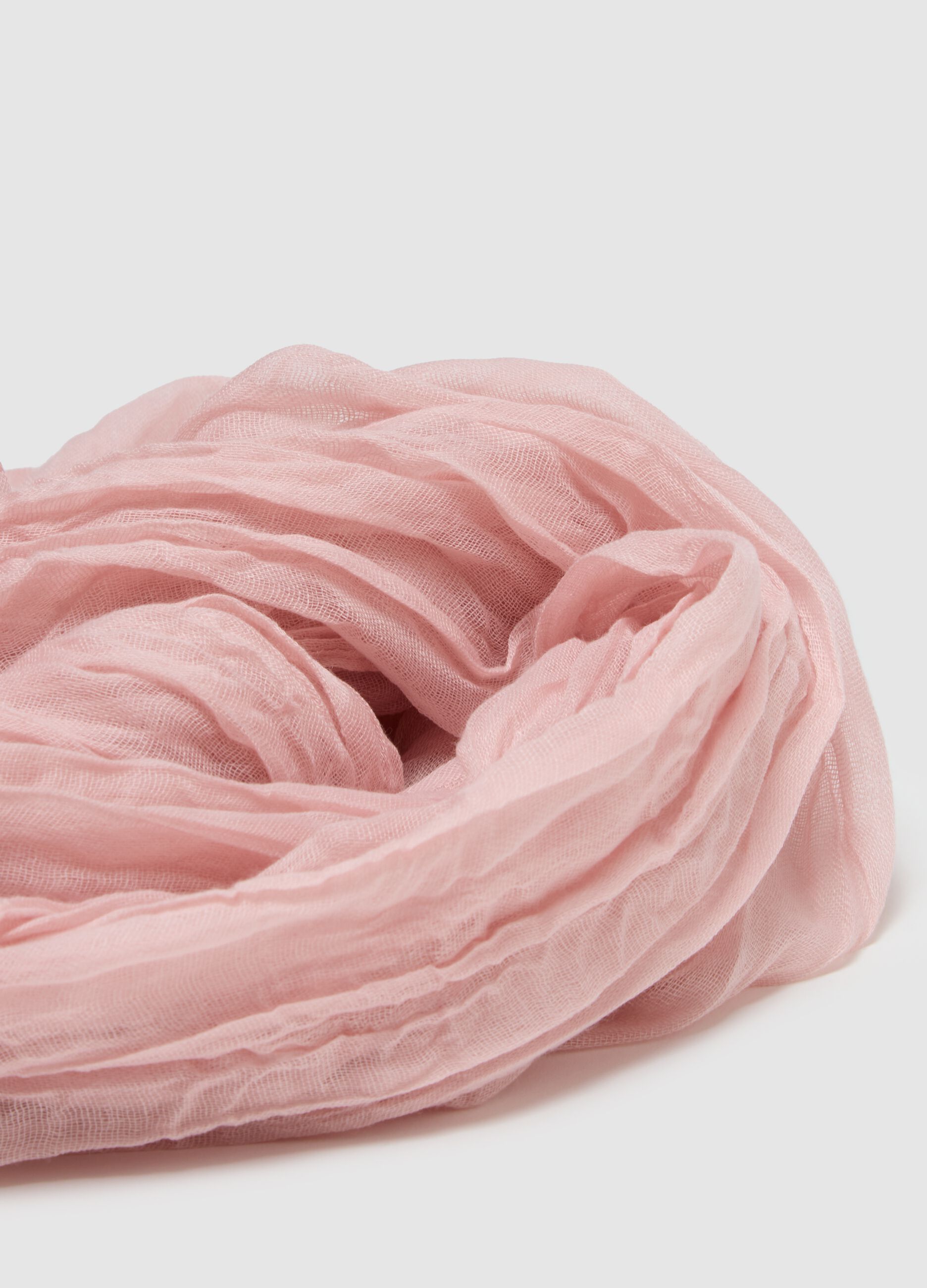 Light pink scarf regular fit