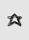 Black star hair clip with rhinestones for girls_0