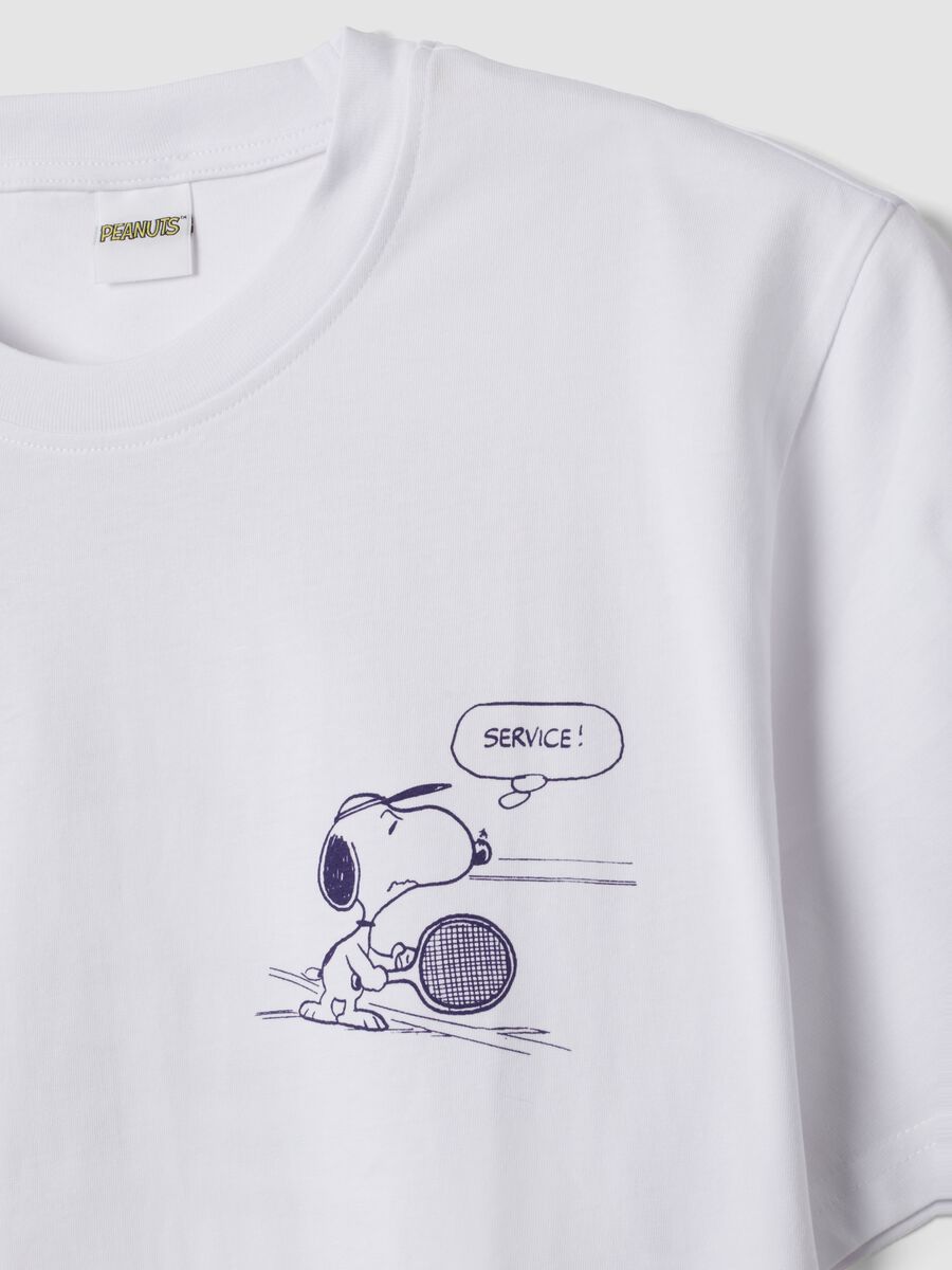White pure cotton short-sleeve T-shirt_5
