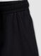 Girls&rsquo; black pure cotton shorts, regular fit_3