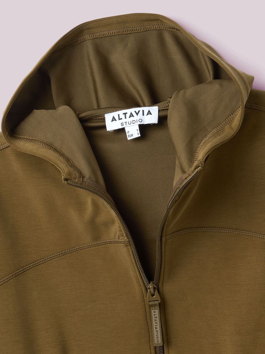 Full-zip crop con cappuccio ALTAVIA STUDIO_5