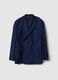 Navy double-breasted striped blazer with tailored fit_4