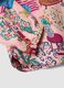 Pink pure viscose patterned shirt with classic collar for girls_4