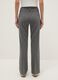 Grey Stretch Flare Fit Trousers_2