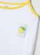 Multicolour pure cotton short pyjamas, regular fit, with gathered trims_5