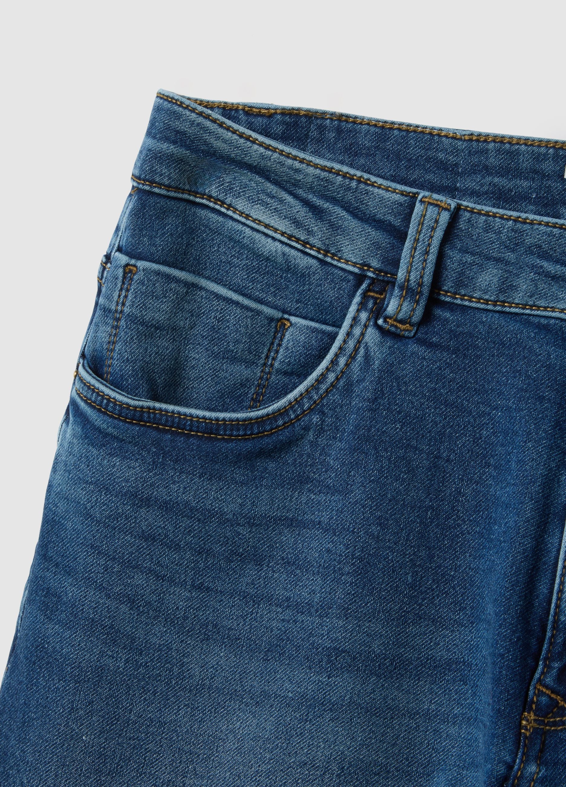 Slim fit blue denim jeans