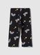 Girls' black organic cotton stretch skinny leggings_1