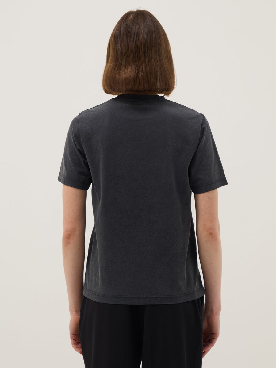 Grey pure cotton regular fit T-shirt with Minnie print_3