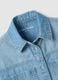Girls' Blue Pure Cotton Shirt Regular Fit_2