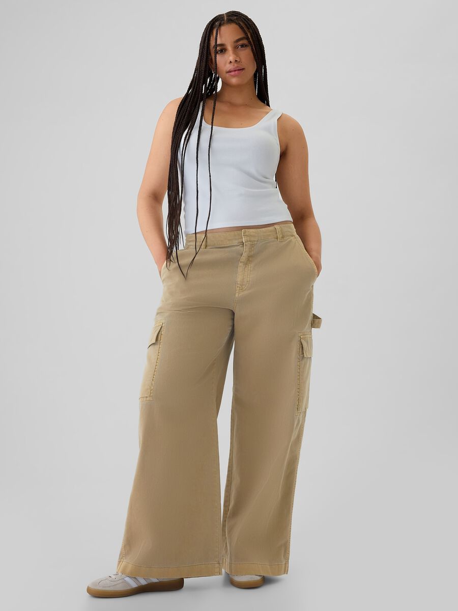 Baggy-fit cargo trousers_5