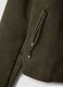Regular fit green cotton biker jacket_5