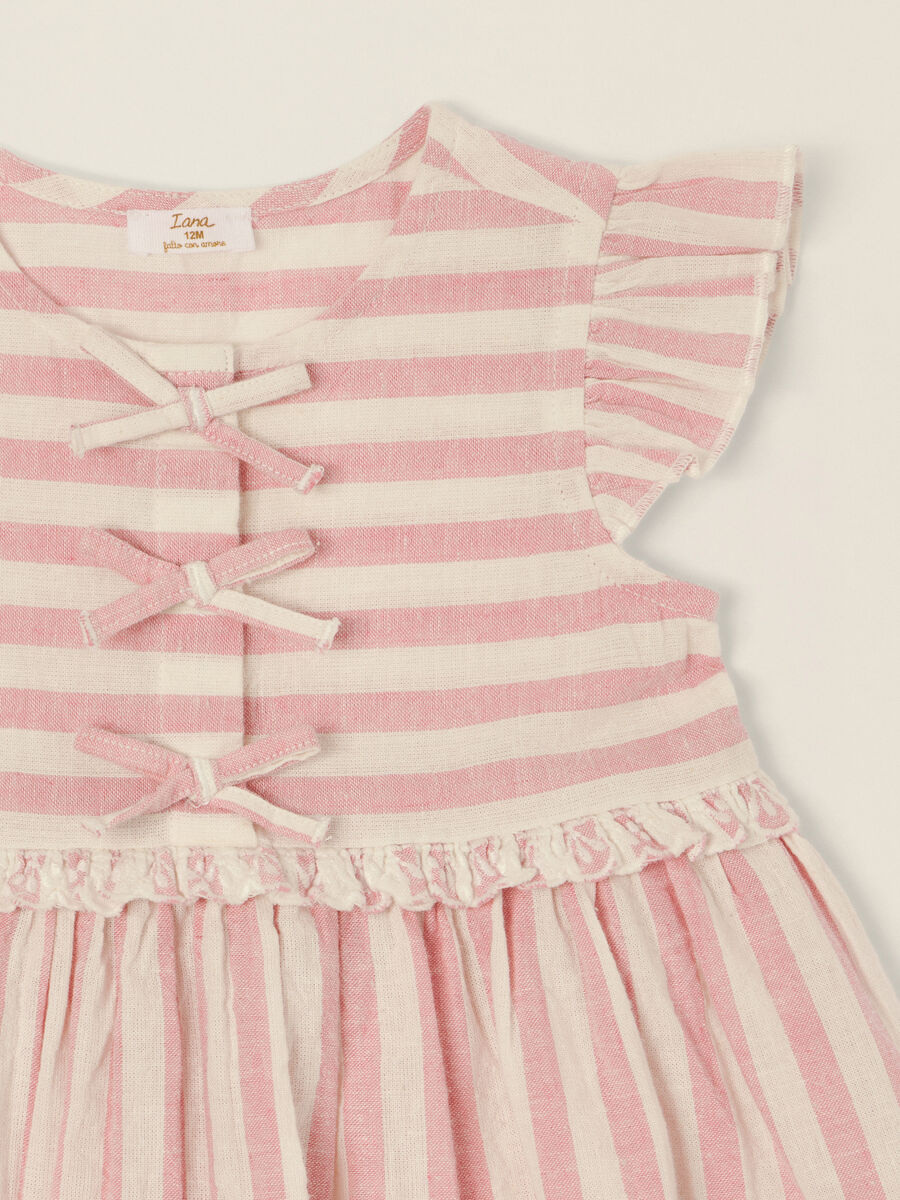 IANA striped linen-blend dress_2