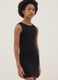 Girls&rsquo; sleeveless fitted black stretch cotton dress_2