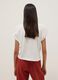 White cotton and linen blend short-sleeve T-shirt, regular fit_3